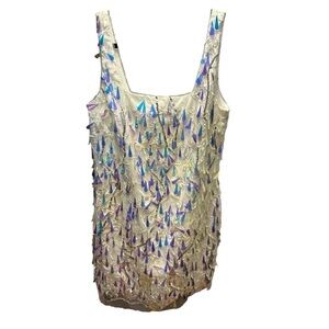 Laundry by Shelli Segal Iridescent Sequin Embellished Women's dress size 8